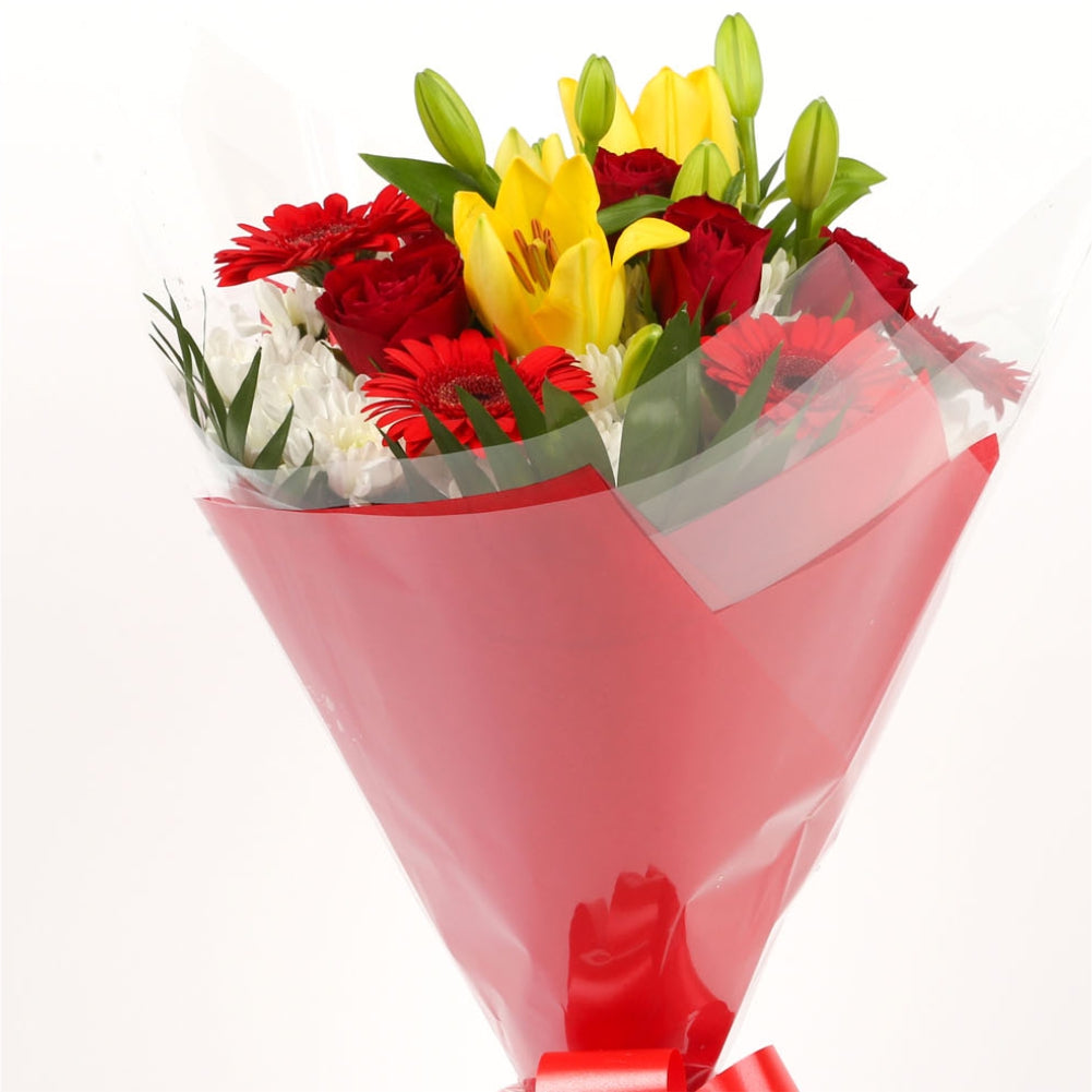 A Cherished Red Blooms Bouquet & Get Well Balloon£16.99