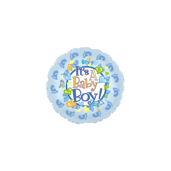 Its A Boy Balloon & Gerbera Blush Flowers£19.99
