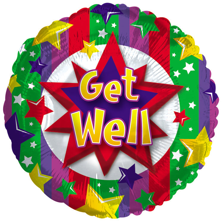 20 Beautiful Pink Roses & Get Well Balloon£21.99