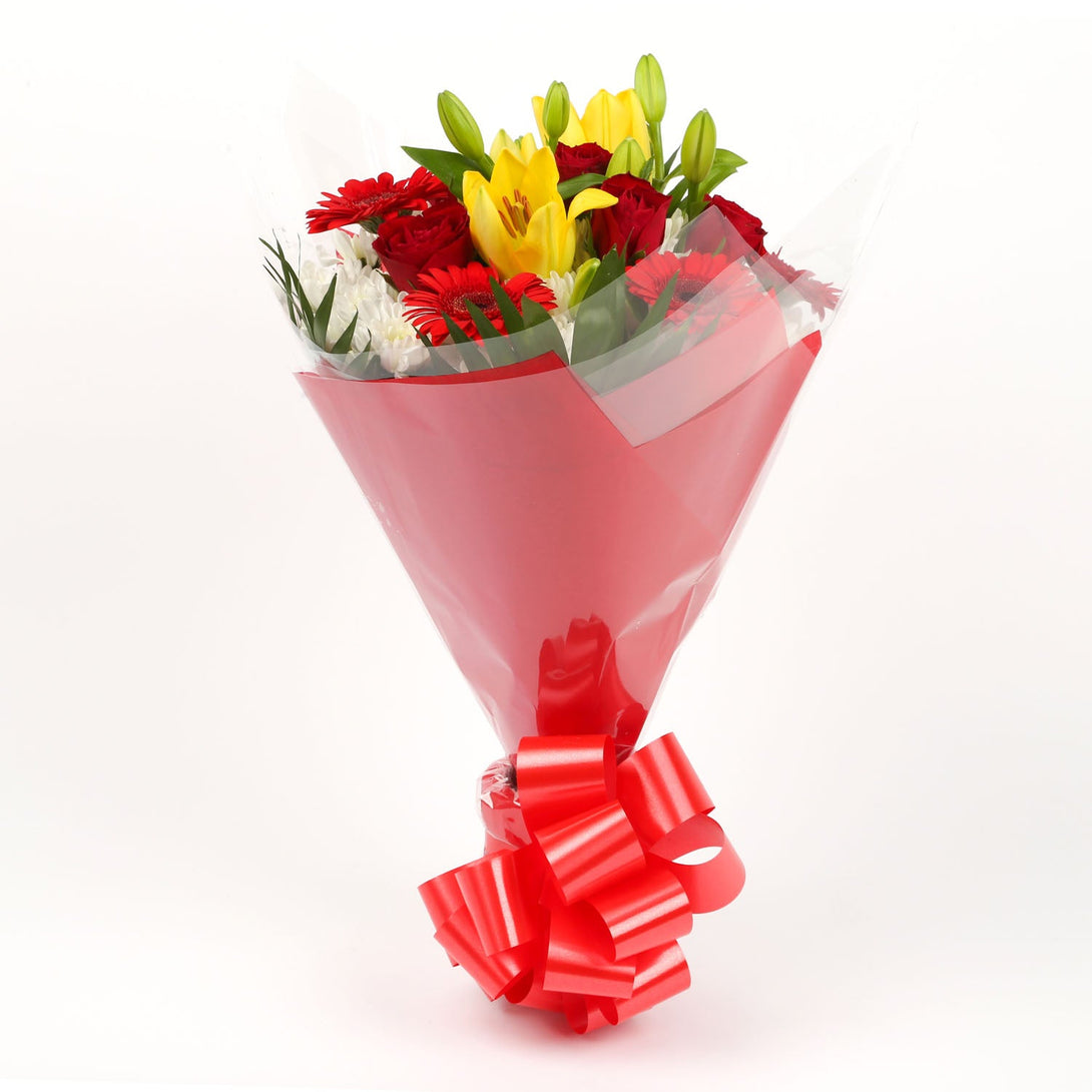 A Cherished Red Blooms Bouquet & Get Well Balloon£16.99
