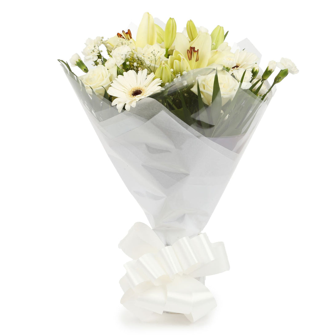 A Wonderful White Bouquet & Birthday Balloon£16.99