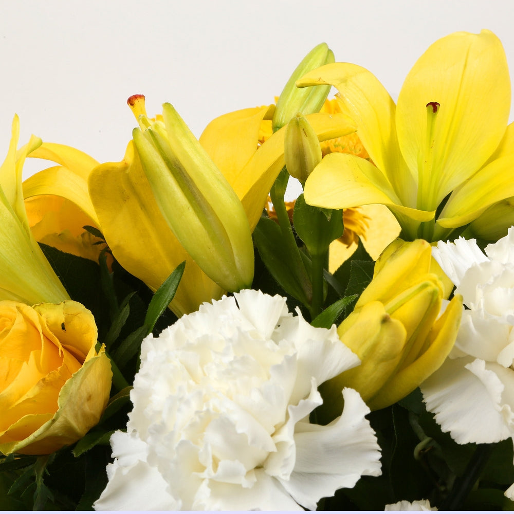 Birthday Balloon & Golden Sunshine Flowers£19.99
