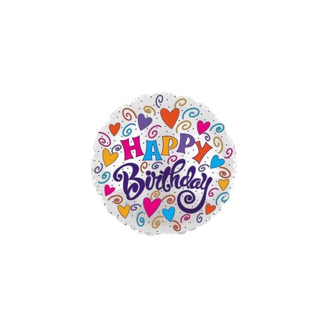 Birthday Balloon & Pink Candy Flowers£19.99