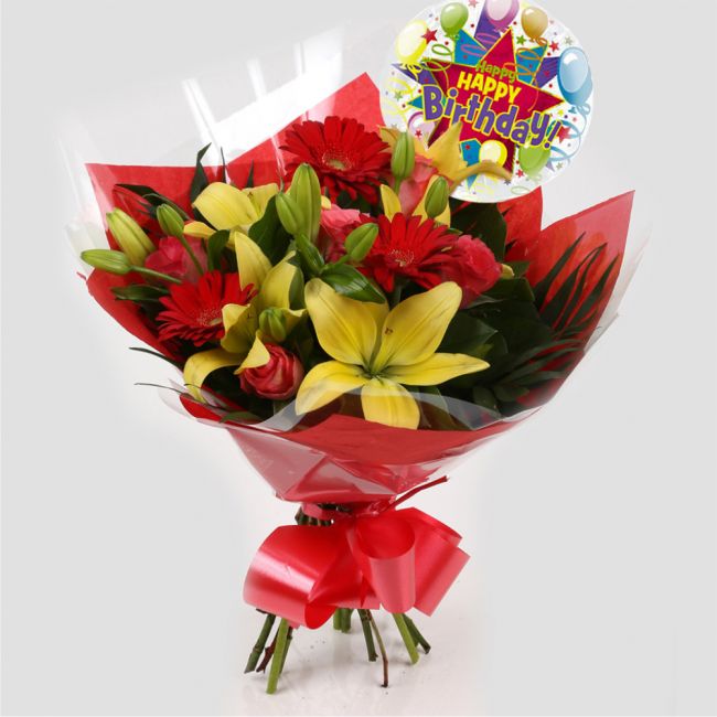 Birthday Balloon & Emporium Bouquet Flowers£22.99