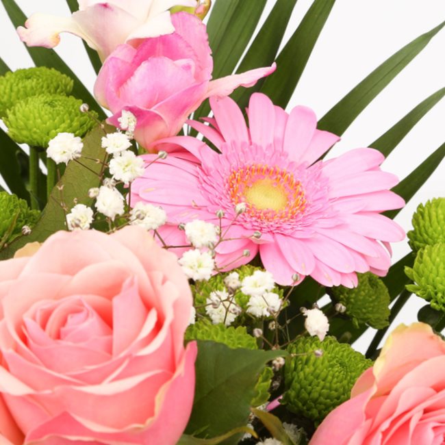 Love You Balloon & Cherished Pink Bouquet£19.99