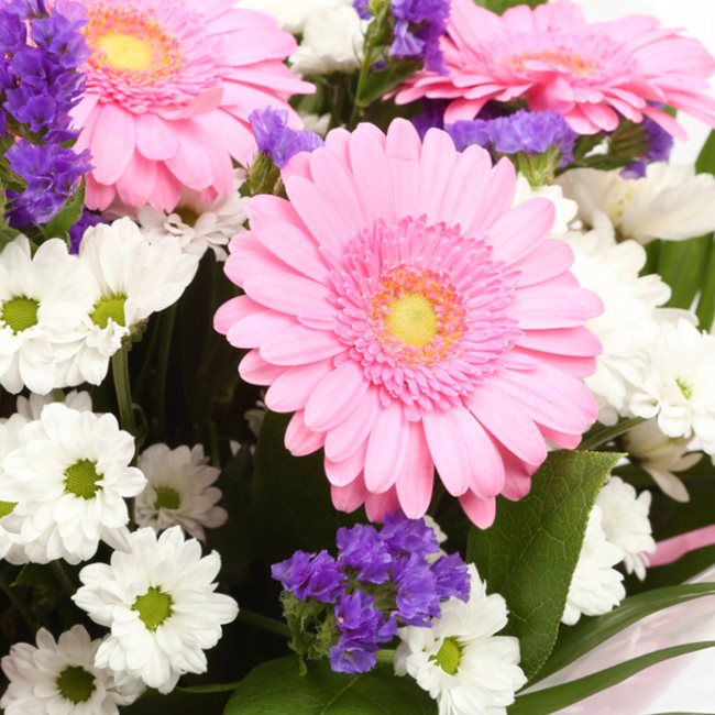 Birthday Balloon & Serenity Flowers£19.99