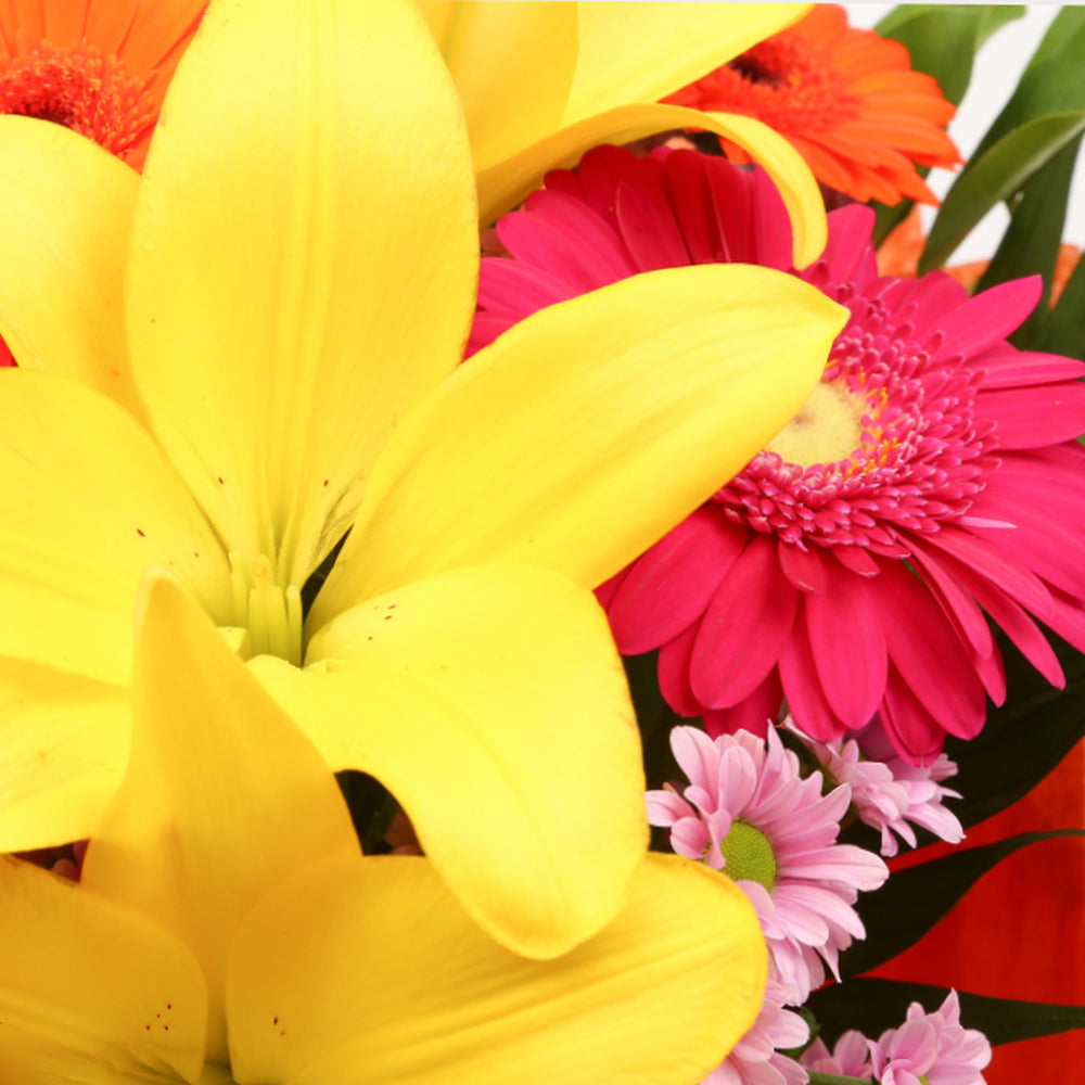 Birthday Balloon & Summer Sun Flowers£19.99