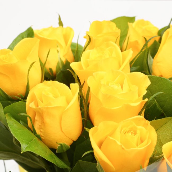 Love You Balloon & 12 Yellow Roses£19.99