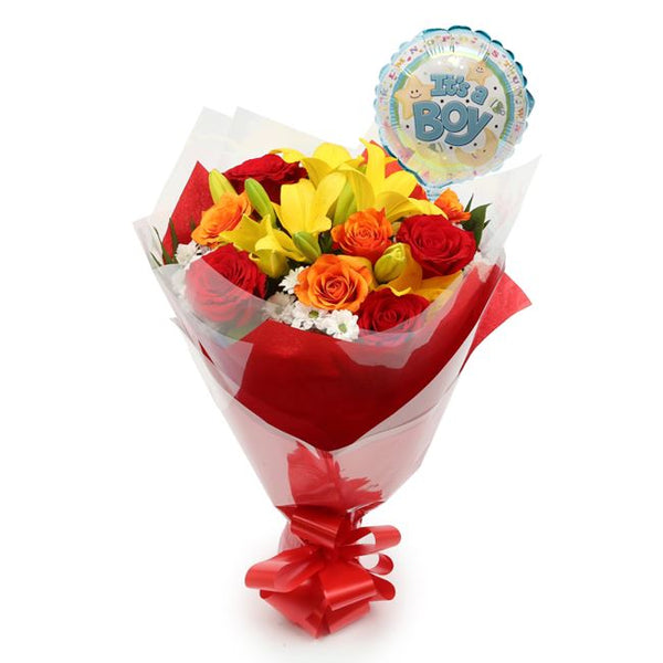 Its Boy Balloon & Floral Embrace£19.99