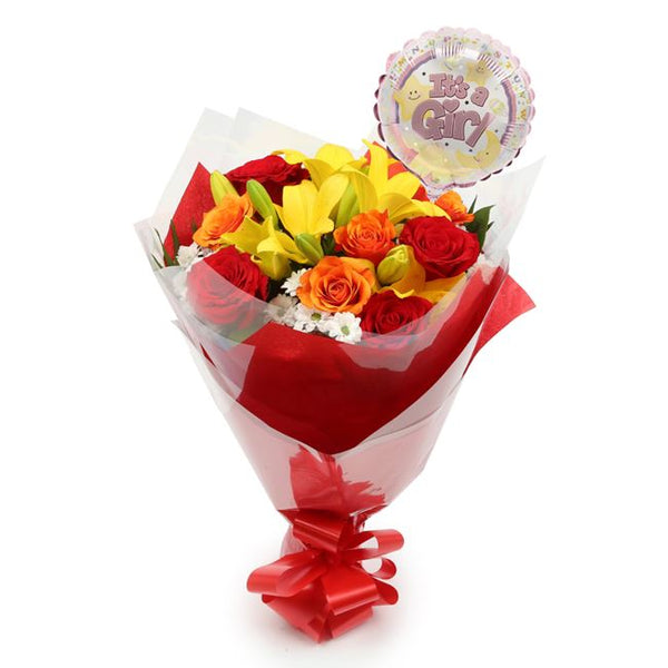 Its Girl Balloon & Floral Embrace£19.99