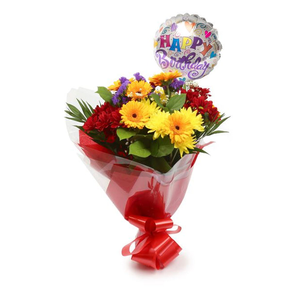 Birthday Balloon & Dazzle Star Flowers£19.99