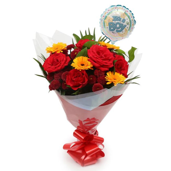 Its Boy Balloon & Red Sun Bouquet£19.99