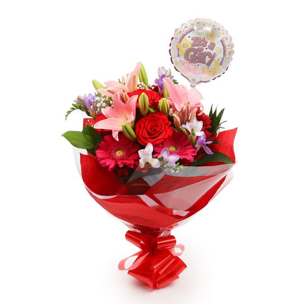 Its Girl Balloon & Red & Pink Delight£19.99