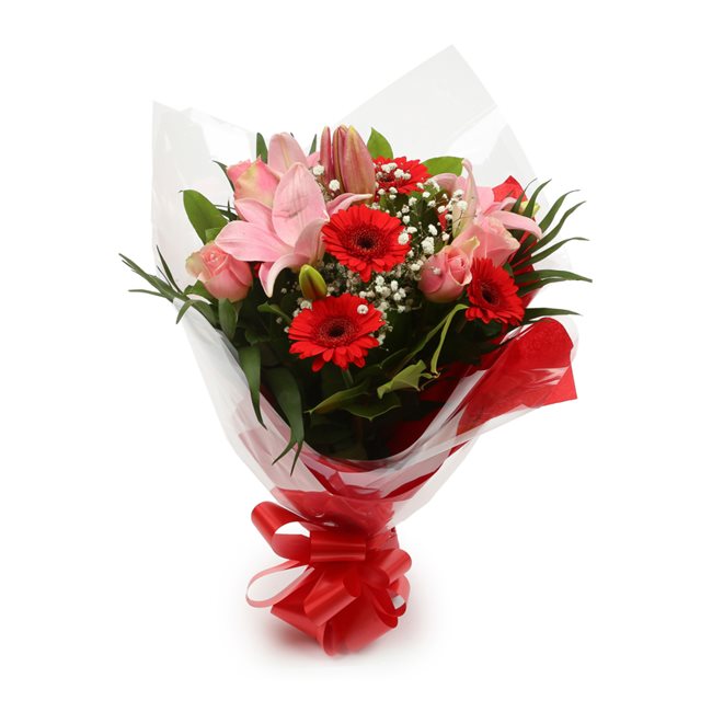 Love You Balloon & Pink Red Deluxe Bouquet£19.99