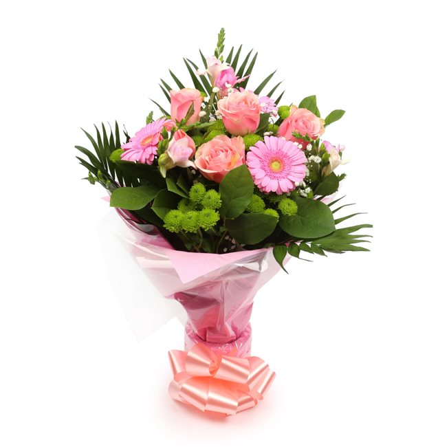 Love You Balloon & Cherished Pink Bouquet£19.99