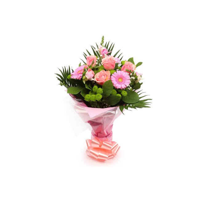 Birthday Balloon & Cherished Pink Bouquet Flowers£19.99