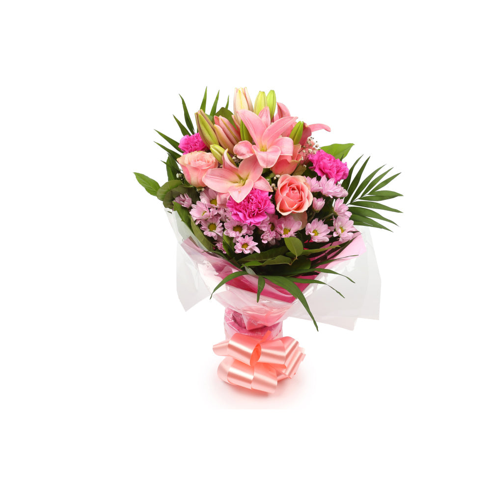 Birthday Balloon & Pink Candy Flowers£19.99