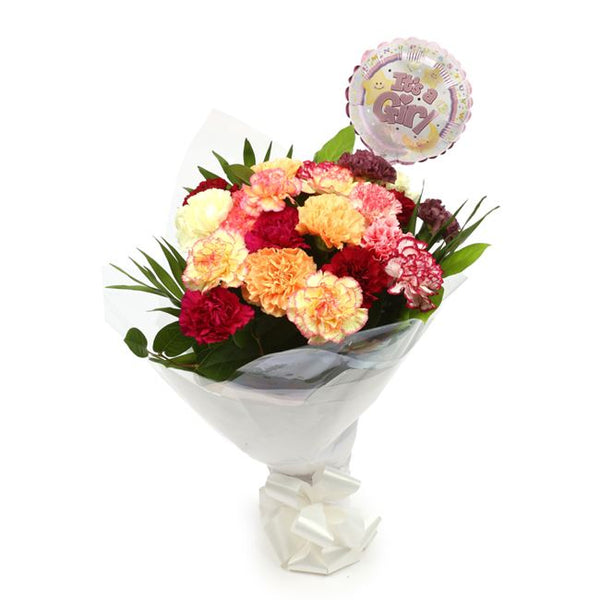 Its A Girl Balloon & Candy Floss Flowers£19.99