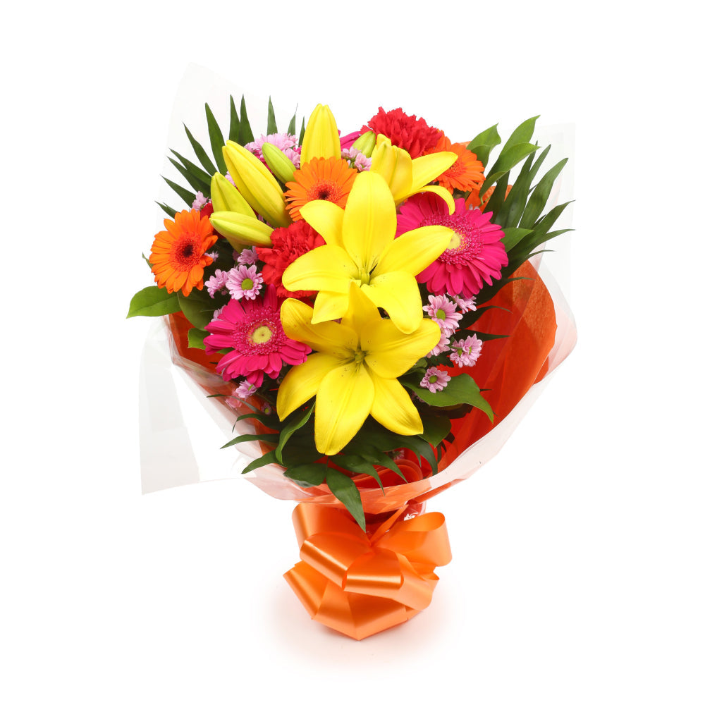 Birthday Balloon & Summer Sun Flowers£19.99