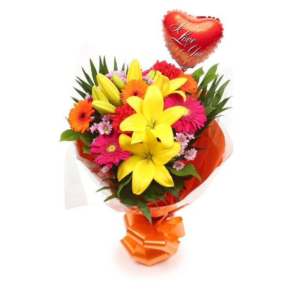 Love Balloon & Summer Sun Bouquet£19.99