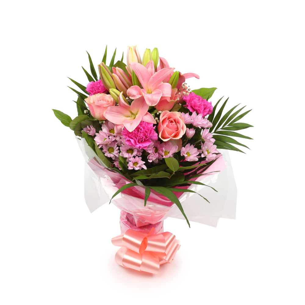 Birthday Balloon & Pink Candy Flowers£19.99