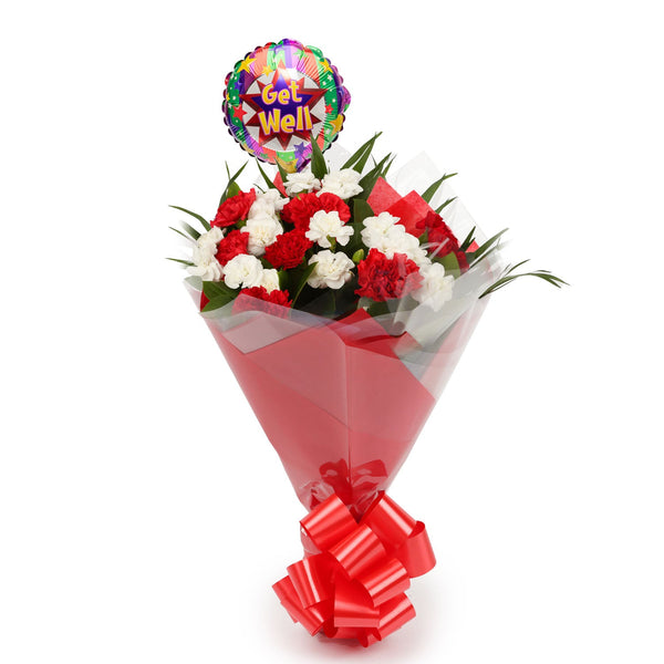 A Red Blooming Bouquet & Get Well Balloon£16.99