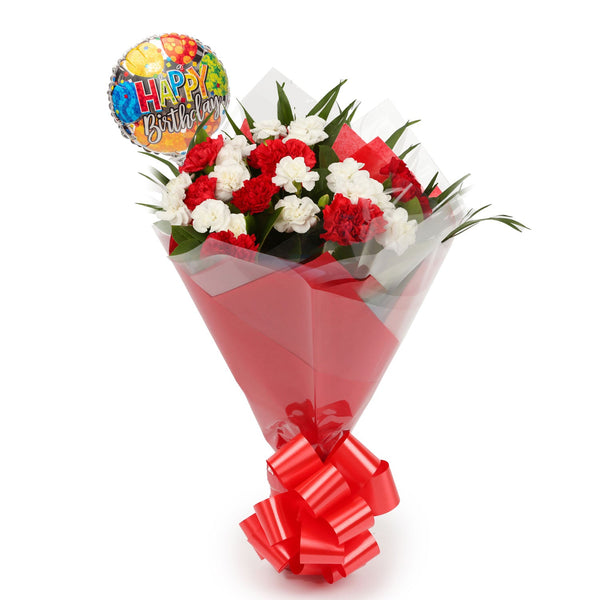 A Red Blooming Bouquet & Birthday Balloon£16.99
