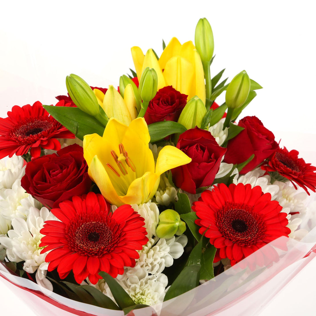 A Cherished Red Blooms Bouquet & Get Well Balloon£16.99