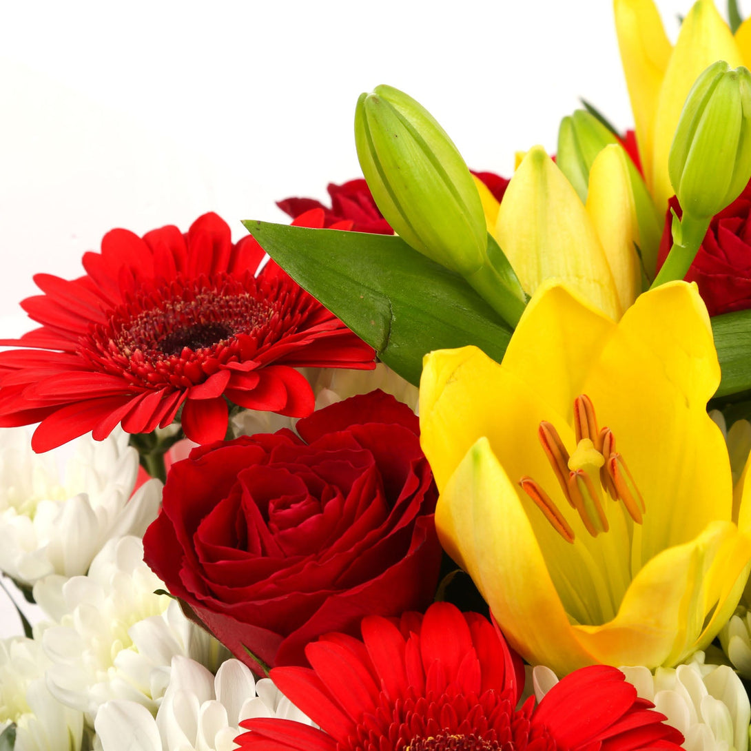 A Cherished Red Blooms Bouquet & Get Well Balloon£16.99