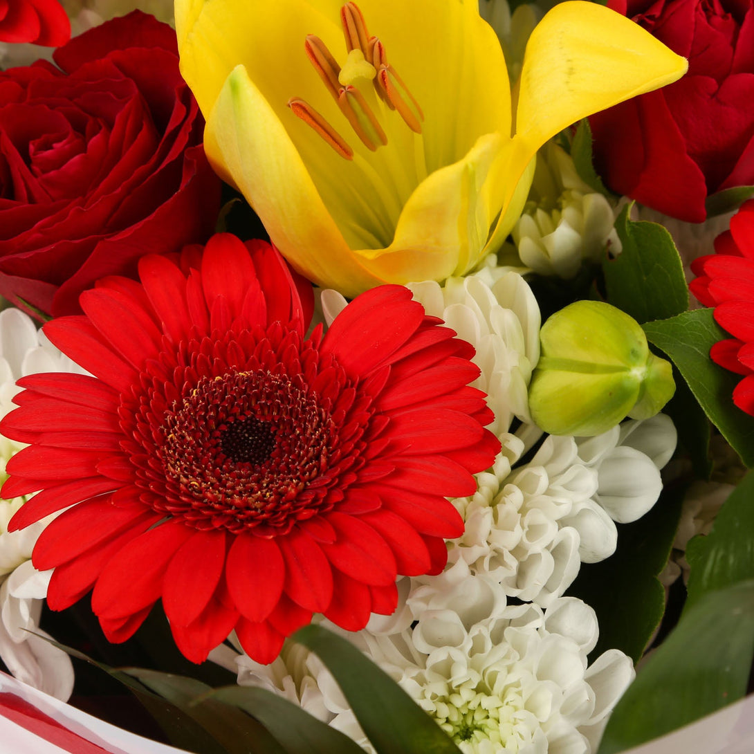 A Cherished Red Blooms Bouquet & Birthday Balloon£16.99