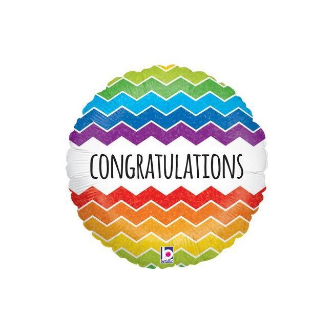 Congratulations Balloon & 12 Red & White Roses£19.99