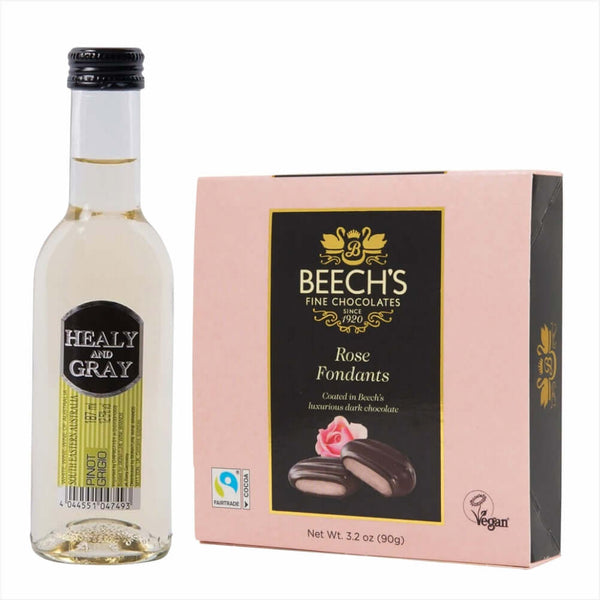 Healy & Gray Pinot Grigio 18.7cl Rose Fondants Chocolates