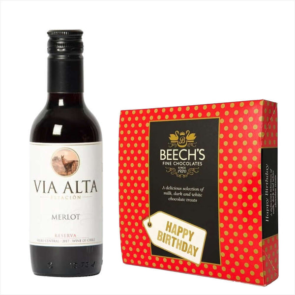 Via Alta Merlot 18.7cl Great stuff! & Birthday Chocolates